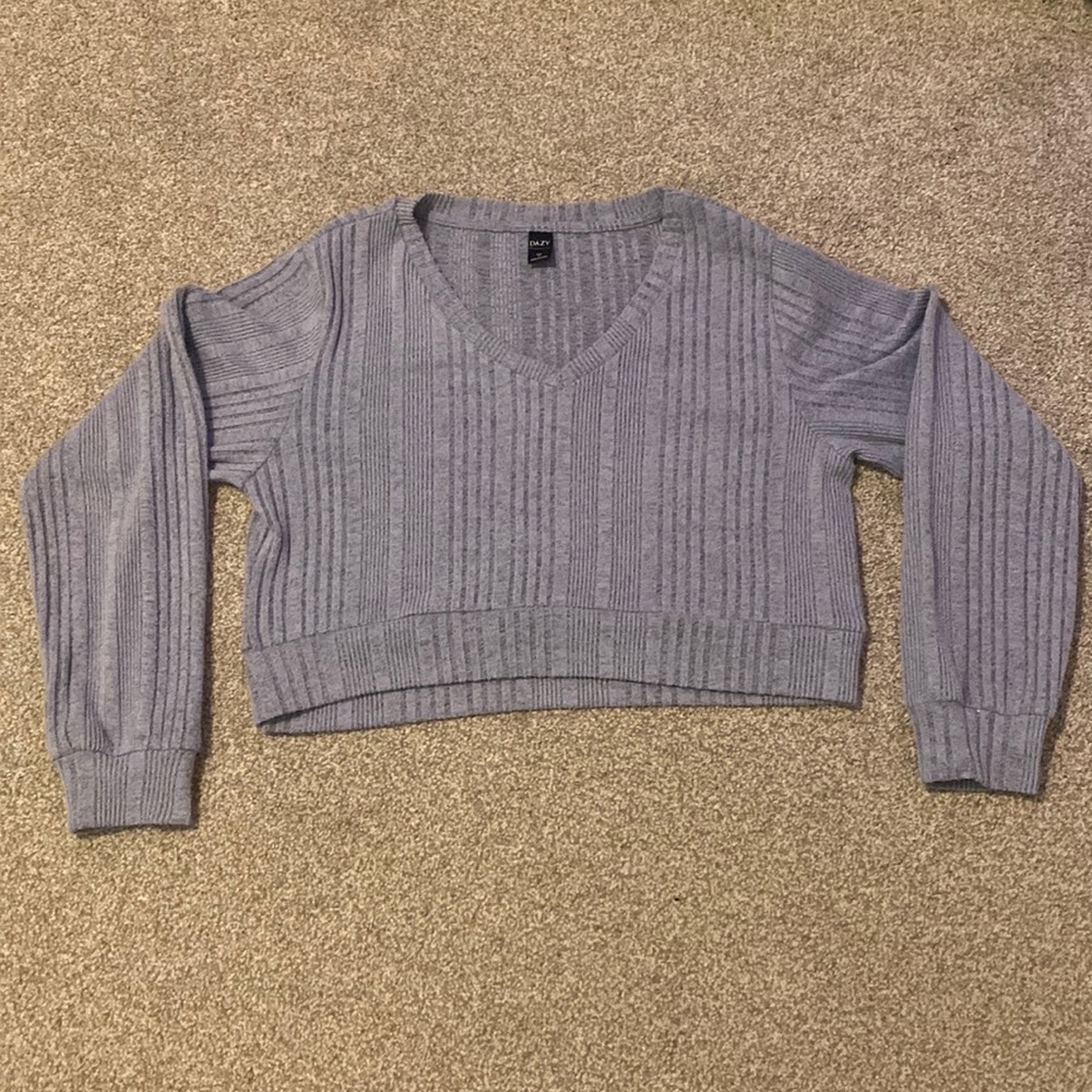 Blue wide sweater